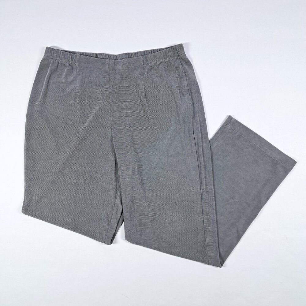 Chicos Travelers 12P/14P 3 Piece Tank Jacket Pants Gray Open Womens Large Petite - Picture 3 of 6